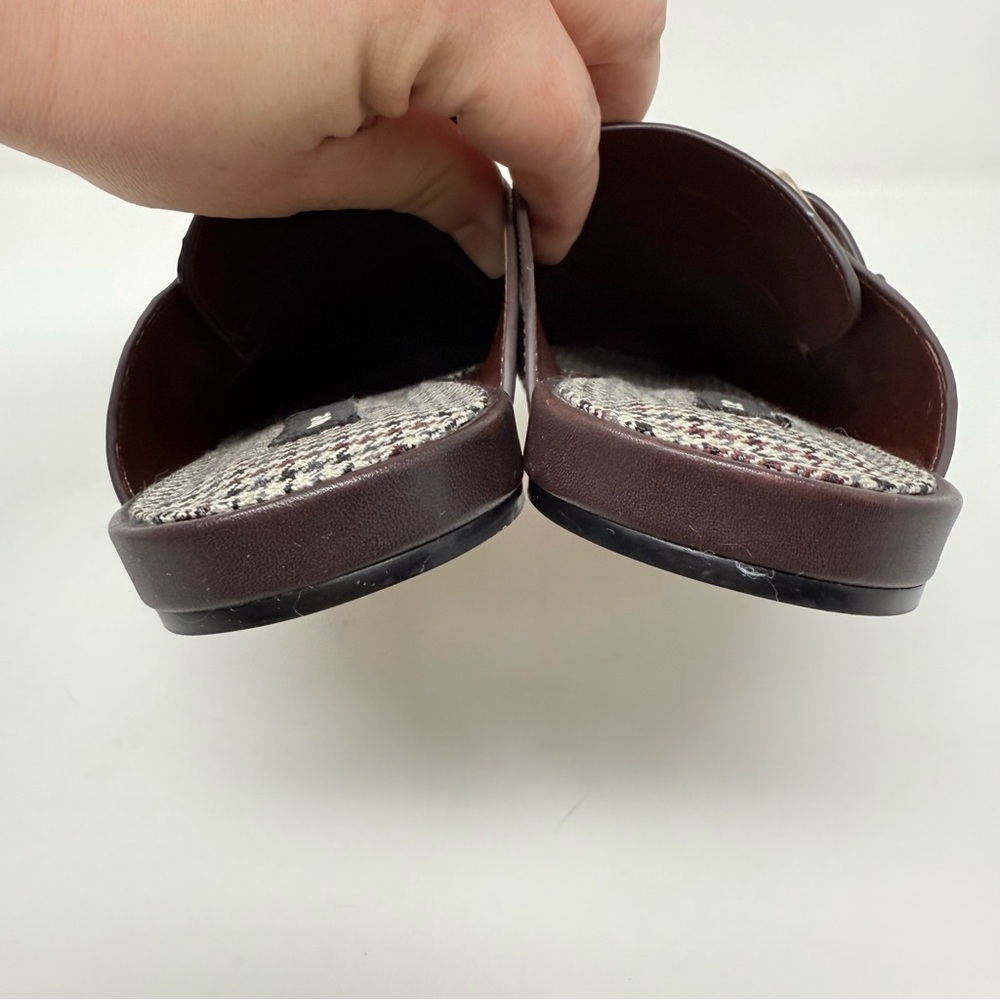 New Vince Minetta Leather Loafer Mule Chili Brown Sz 6.5 - Picture 6 of 13